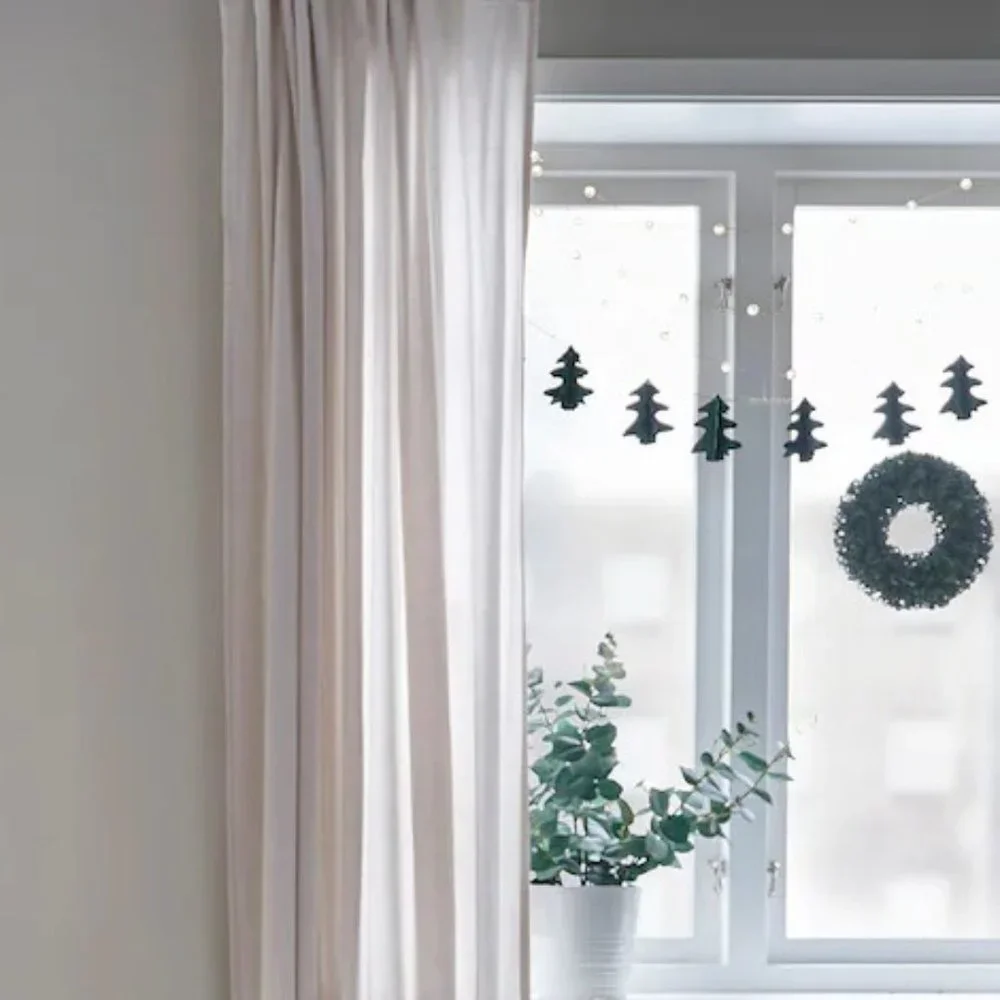 IKEA VINTER 2021 Garland, handmade Christmas tree shaped, green, 2 yard